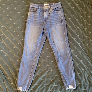 Loft Curvy High Waist Skinny Jeans